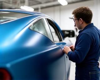 Processo di verniciatura speciale opaca su veicolo elettrico